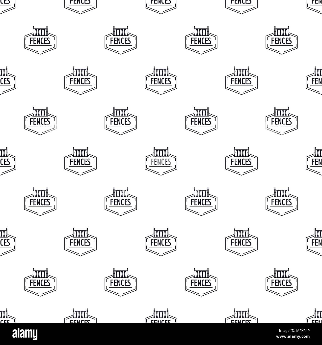 Fence decorative pattern vector seamless Stock Vector Image & Art - Alamy