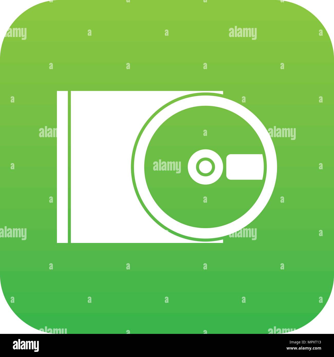 DVD drive open icon digital green Stock Vector Image & Art - Alamy