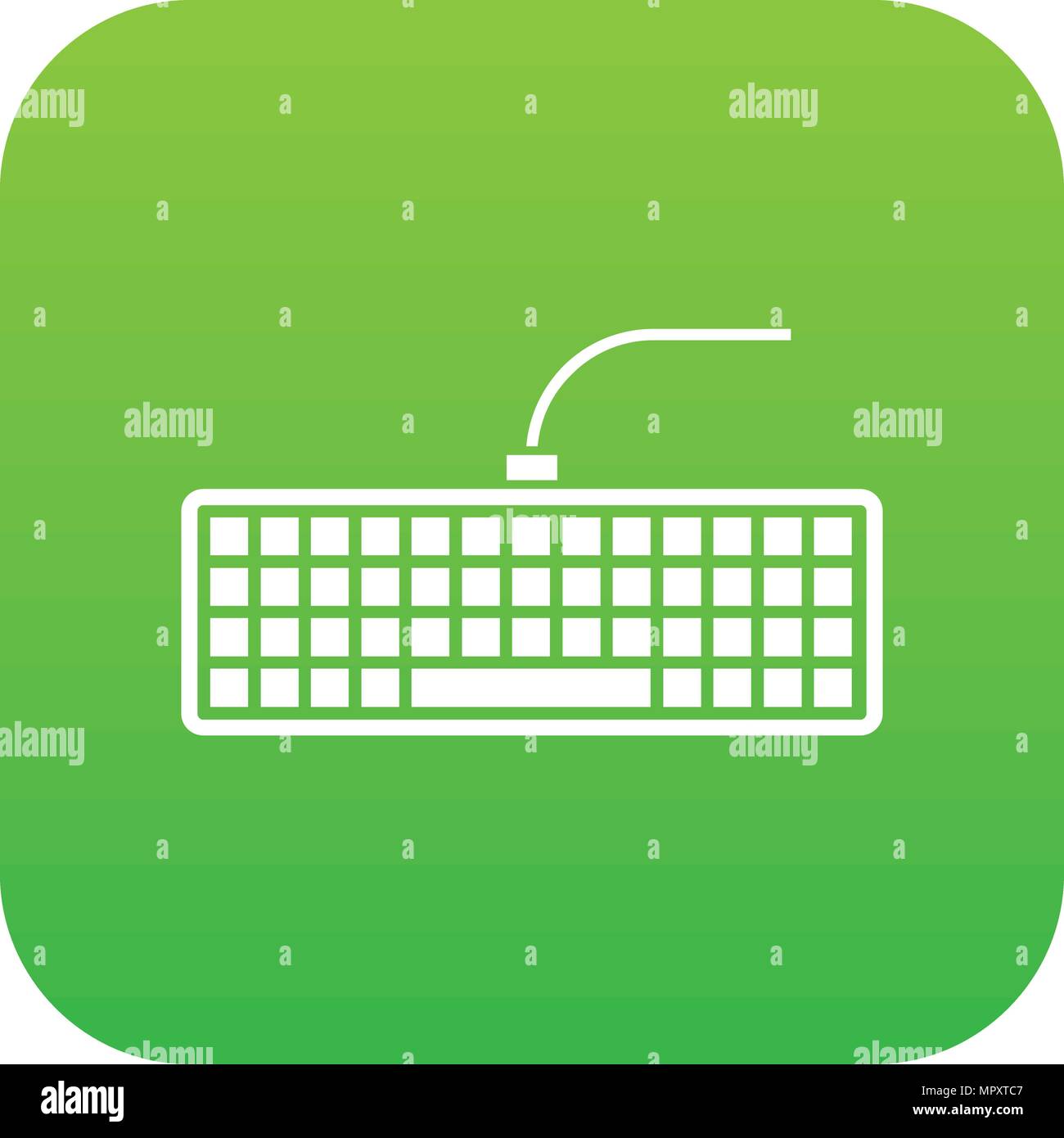 Green computer keyboard key Stock Vector Images - Alamy