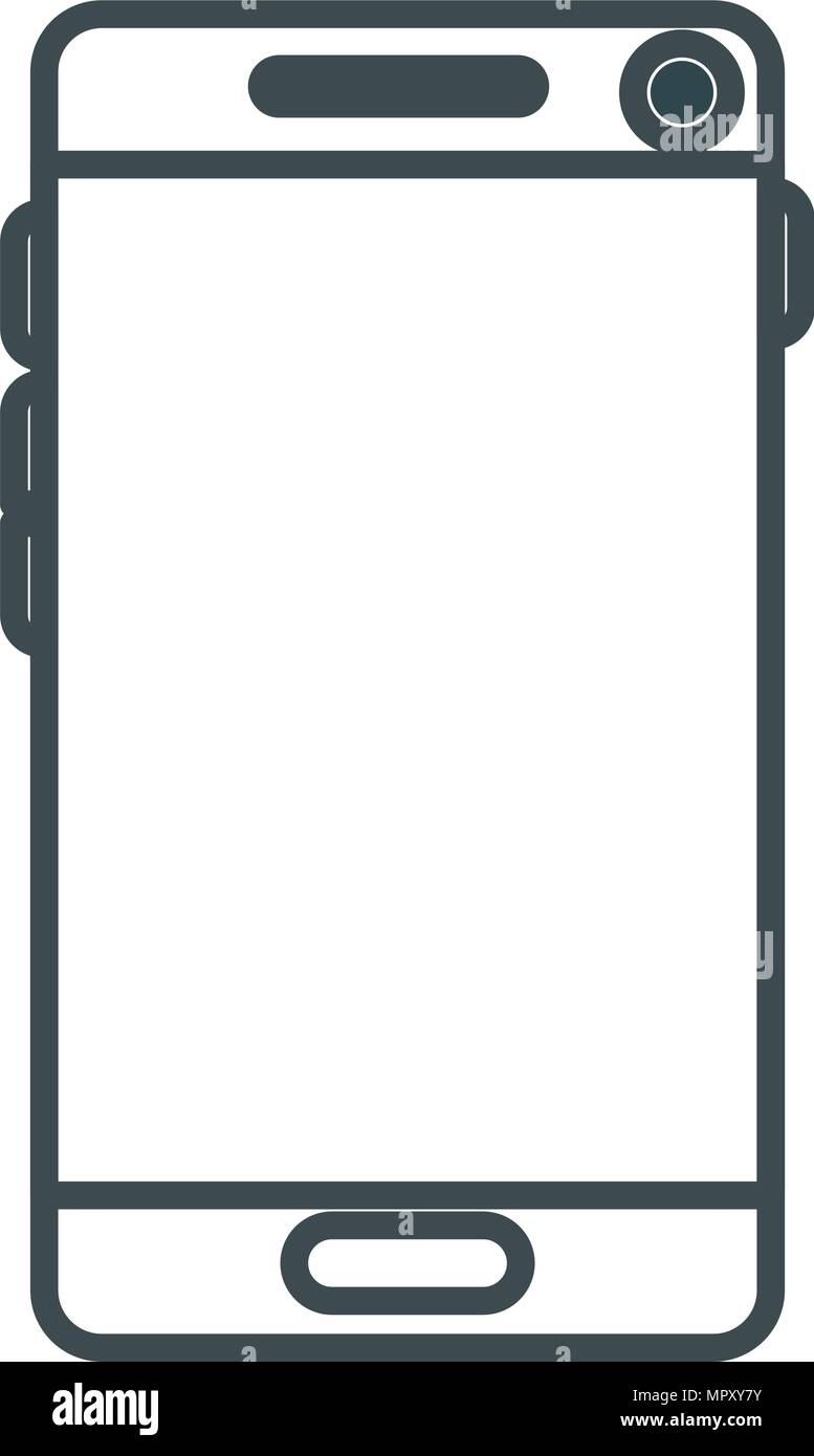 smartphone device isolated icon Stock Vector Image & Art - Alamy