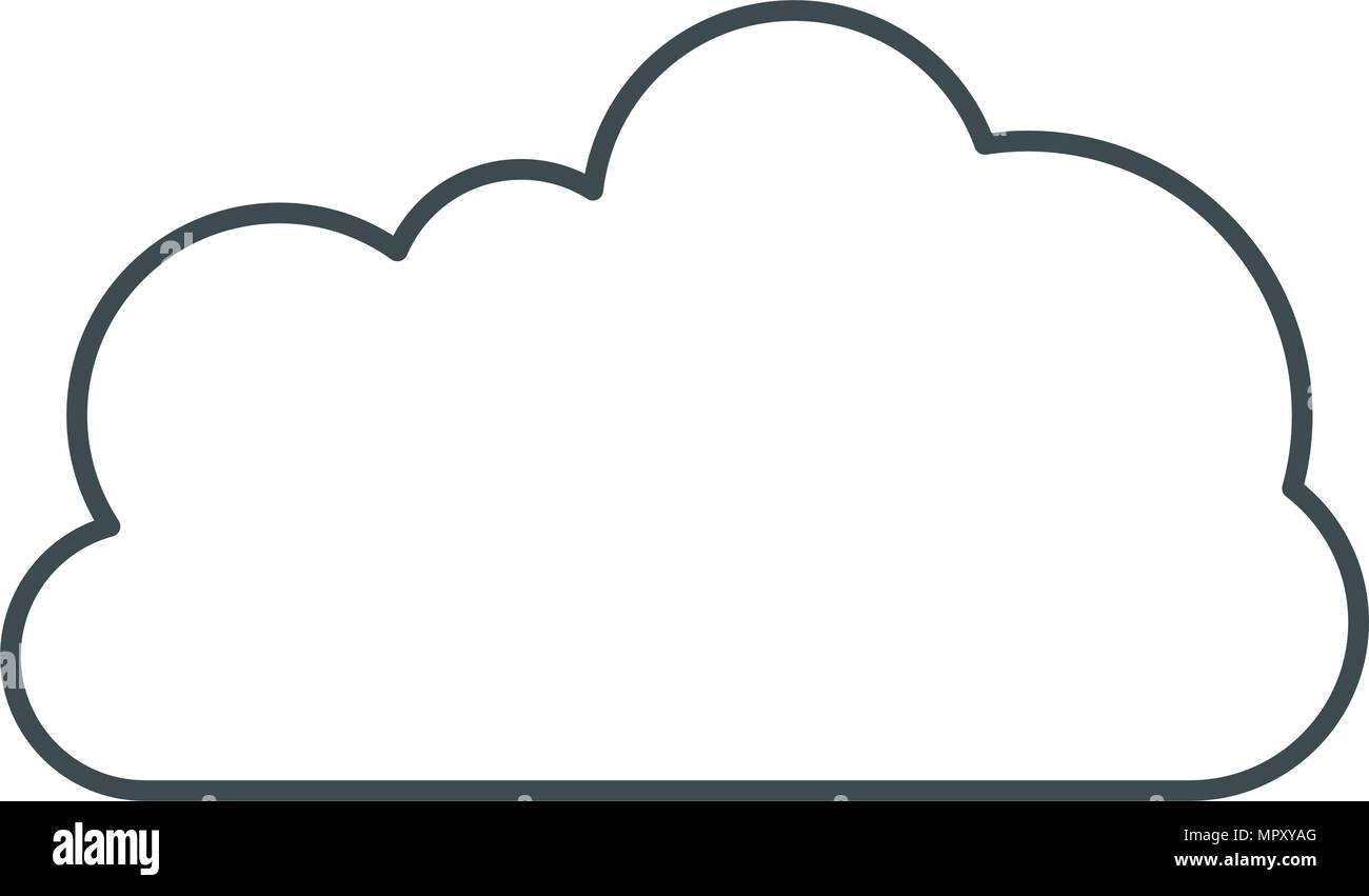 cloud weather isolated icon Stock Vector Image & Art - Alamy