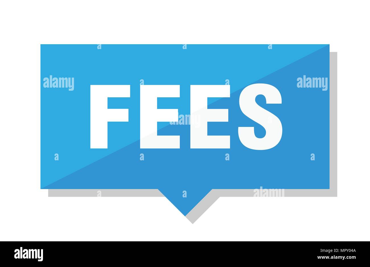 fees blue square price tag Stock Vector Image & Art Alamy