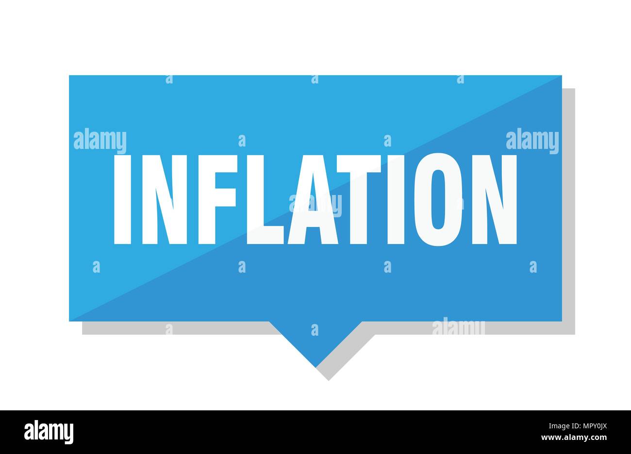 inflation blue square price tag Stock Vector Image & Art Alamy
