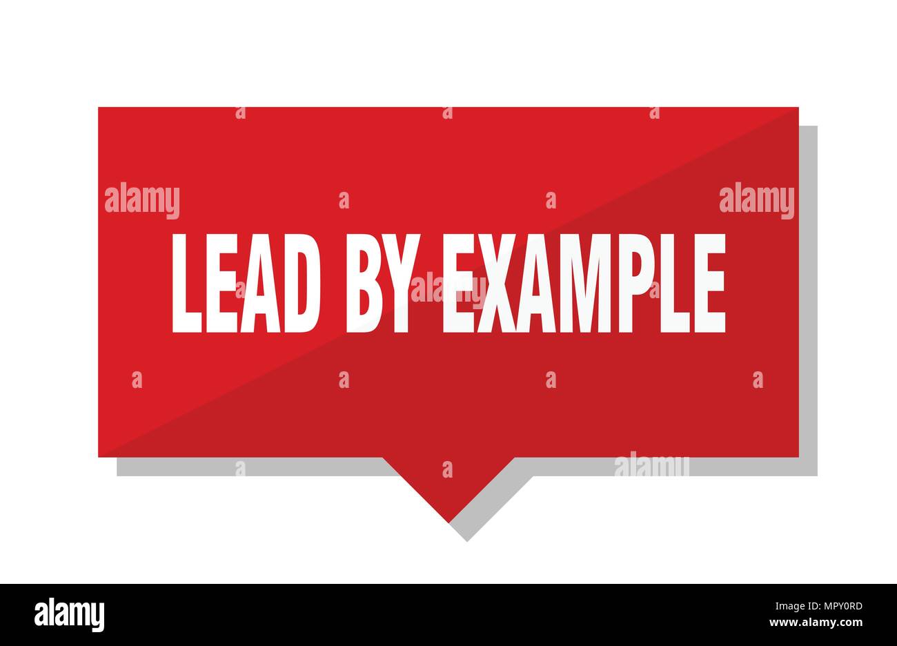 lead by example red square price tag Stock Vector Image & Art Alamy