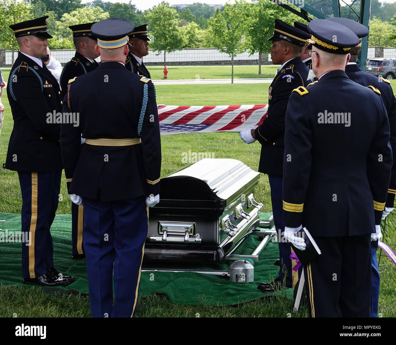 Military Funeral at Arlington National Cemetery Stock Photo Alamy