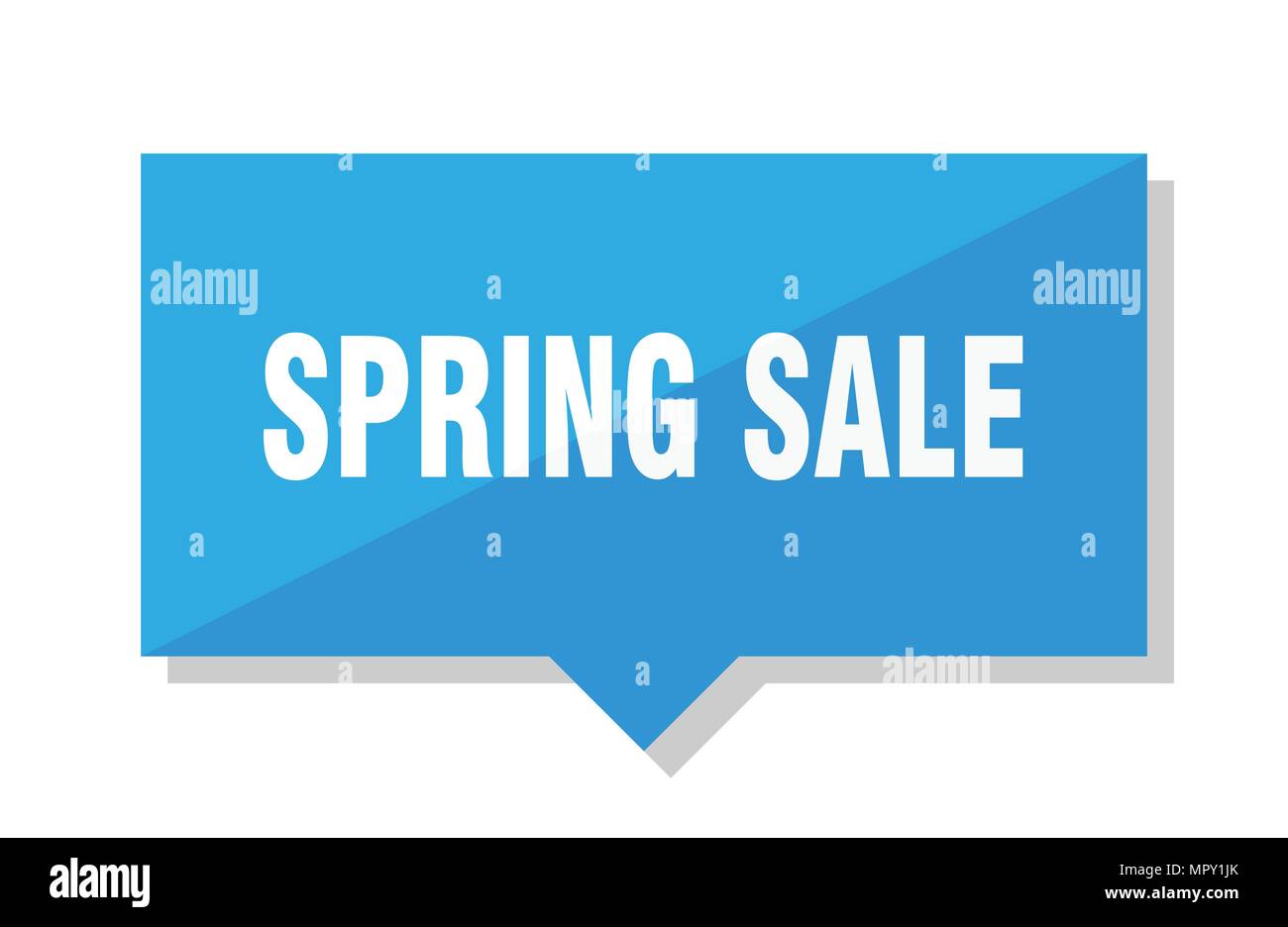 spring sale blue square price tag Stock Vector Image & Art - Alamy