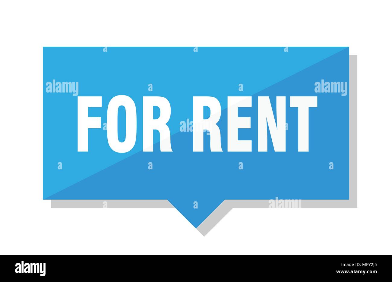 for rent blue square price tag Stock Vector Image & Art - Alamy