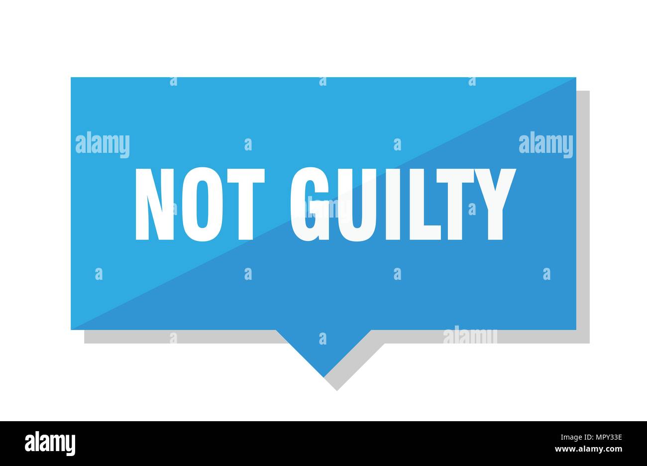not guilty blue square price tag Stock Vector Image & Art Alamy
