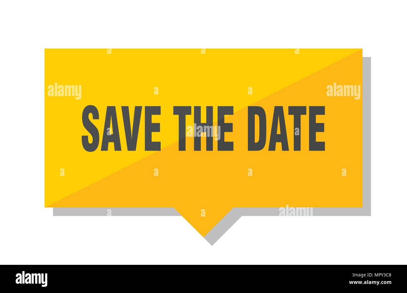 save the date yellow square price tag Stock Vector Image & Art - Alamy