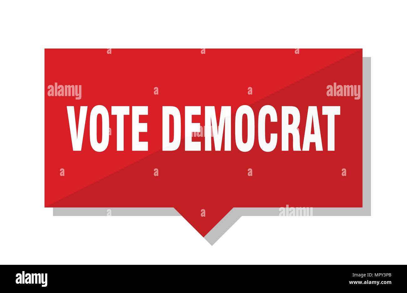vote democrat red square price tag Stock Vector Image & Art - Alamy
