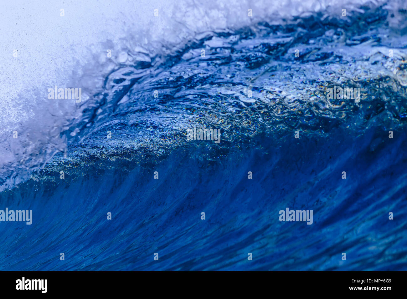 Close-up of waves against sky Stock Photo
