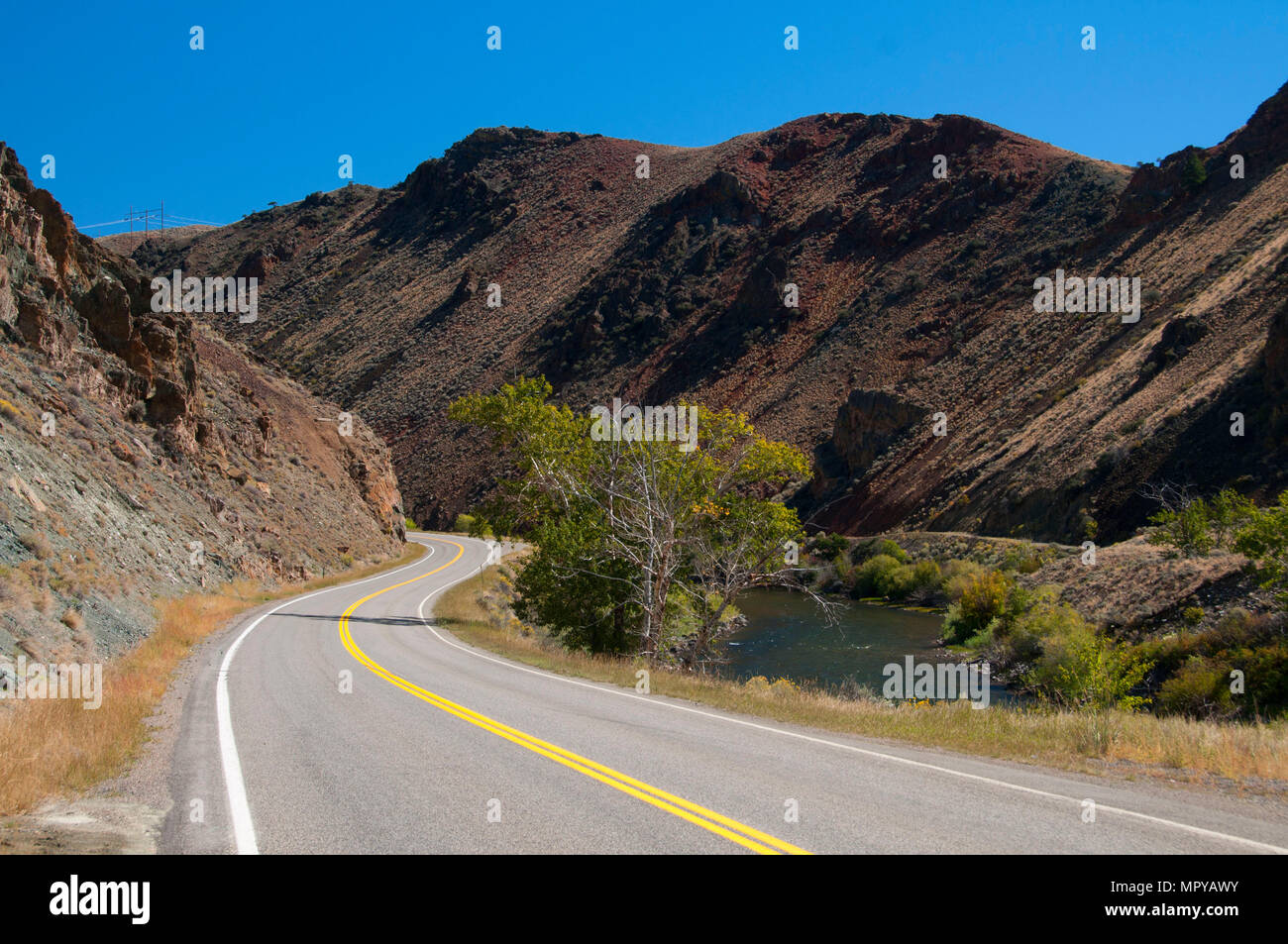 Salmon River Scenic Byway, Custer County, Idaho Stock Photo Alamy