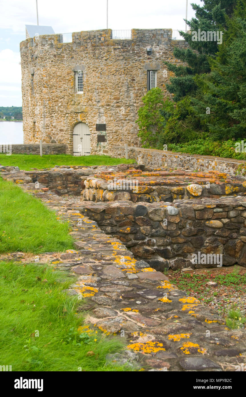Fort William Henry, Colonial Pemaquid State Historic Site, Maine Stock