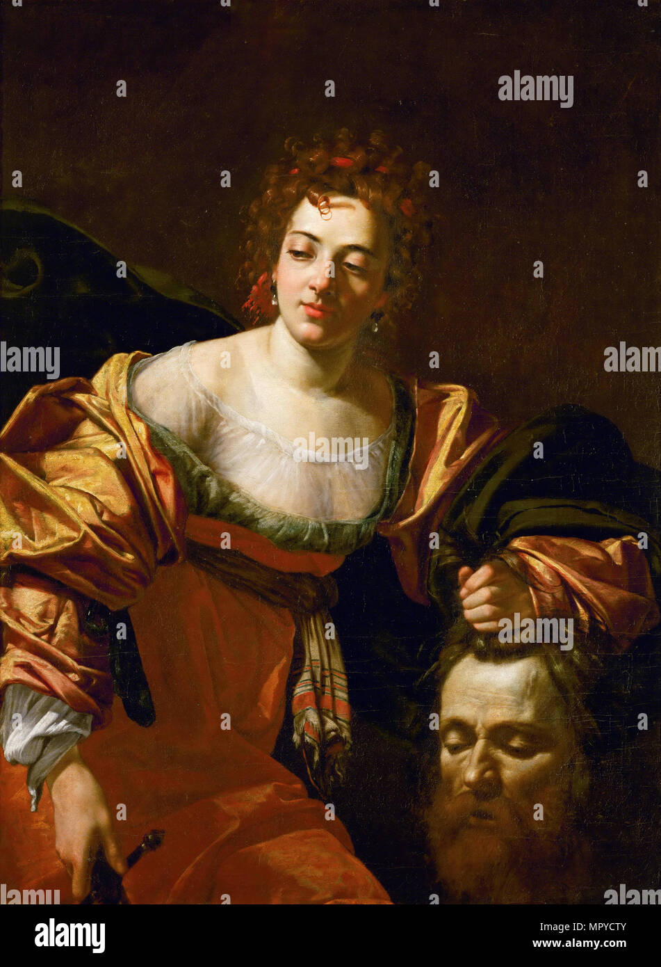 Judith with the Head of Holofernes, c. 1620. Stock Photo