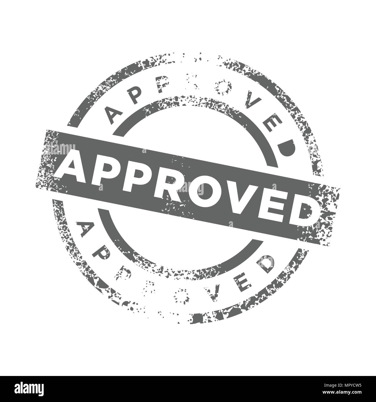 Approved Stamp Sign Vector Symbol Graphic Logo Design Stock Vector