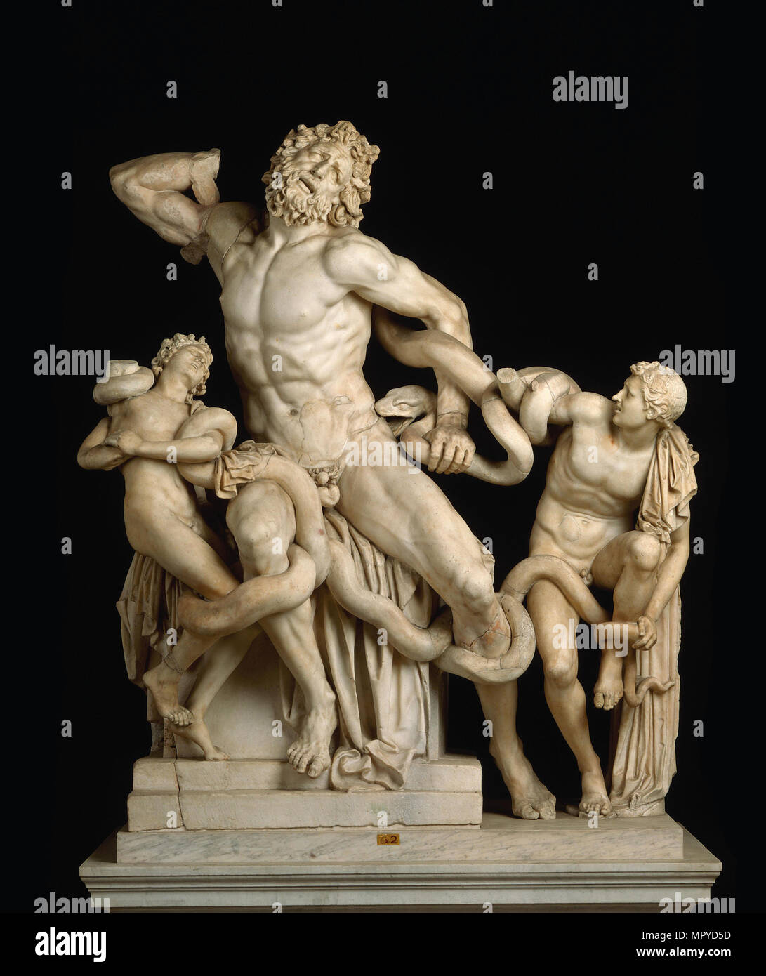 Laocoön and his sons (The Laocoön Group), 1st century BC. Stock Photo