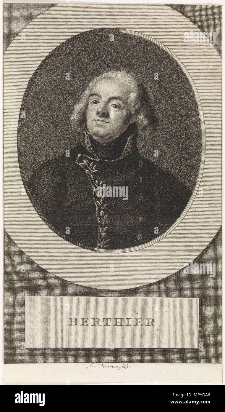 Louis Alexandre Berthier, Prince de Wagram, Duc de Valangin, Prince of Neuchâtel (1753-1815), Marsha Stock Photo