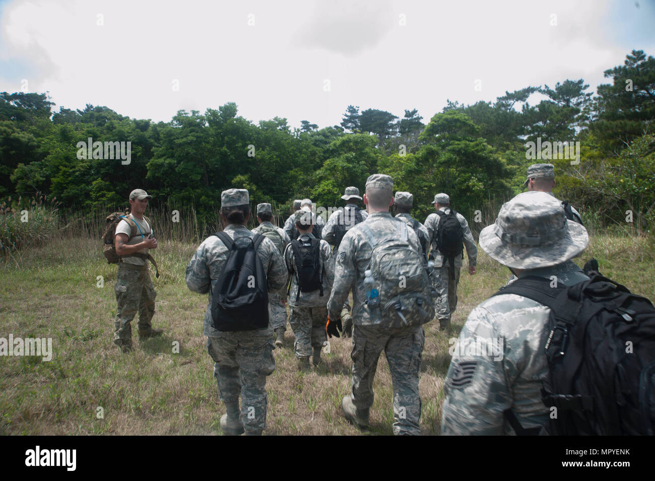 U.S. Air Force Airmen assigned to the 18th Medical Group and 18th ...