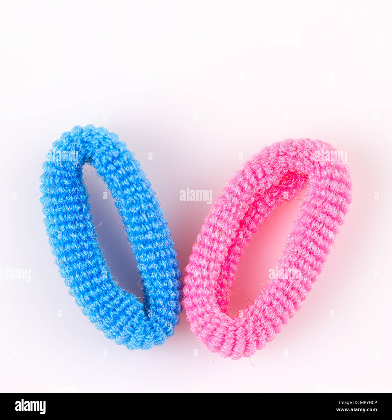 Hair elastic bands isolated on the white background Stock Photo Alamy