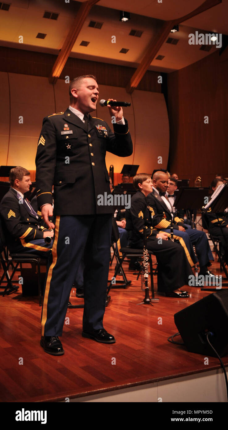 Soloist Sgt James Motz Sang Queen s Somebody To Love During The U S 