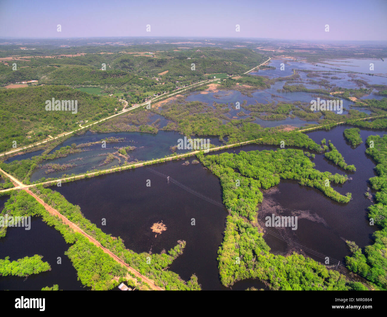 Mississippi river aerial hi-res stock photography and images - Alamy