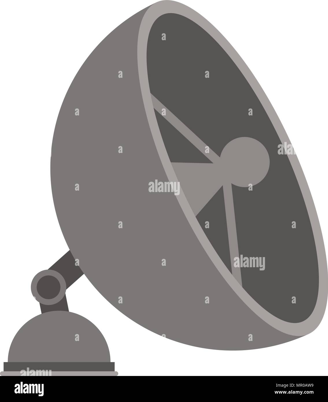 satellite antena isolated icon Stock Vector