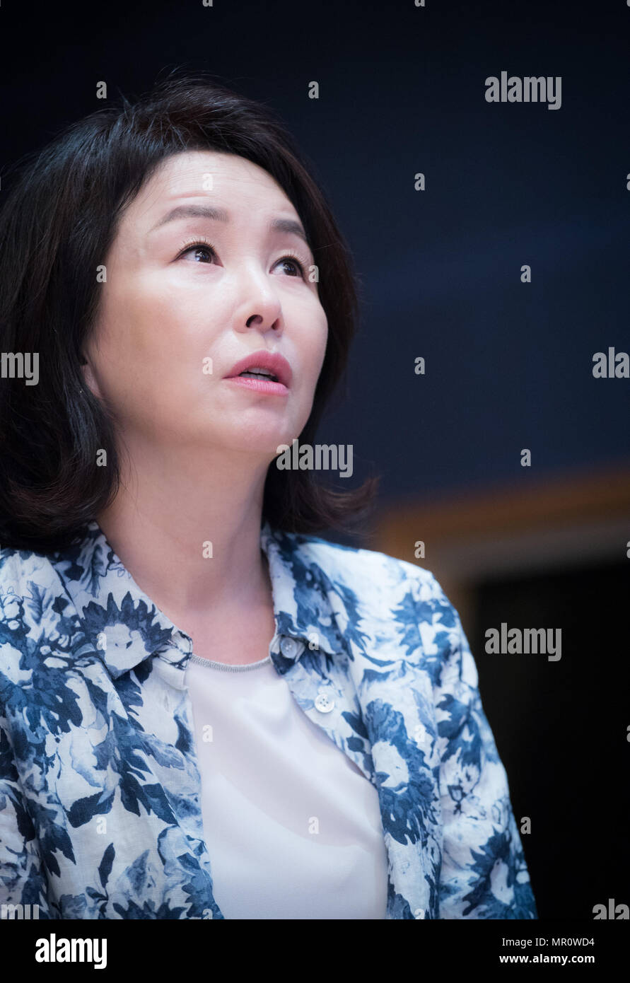 25th May, 2018. S. Korean actress Kim Mi-sook South Korean actress Kim Mi- sook poses