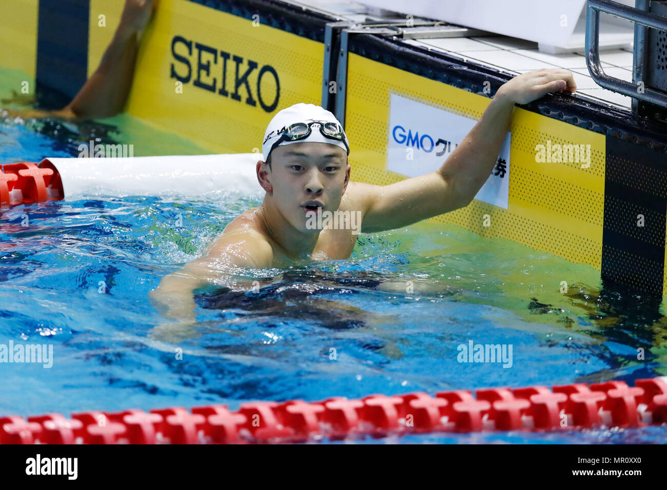 Tokyo, Japan. 25th May, 2018. Taku Taniguchi Swimming Japan Open 2018