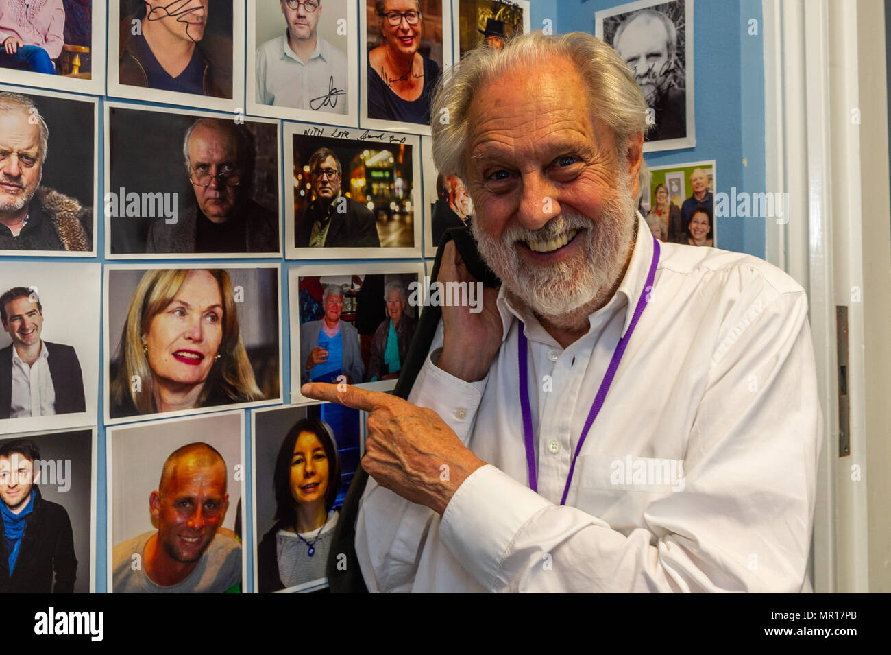 Schull, Ireland. 25th May 2018. Pictured at the Fastnet Film Festival Guests Party held on Friday night in Schull is Lord David Puttnam. David has produced films such as Chariots of Fire, Bugsy Malone and Local Hero, to name but a few. The festival runs until Sunday. Credit: Andy Gibson/Alamy Live News. Stock Photo