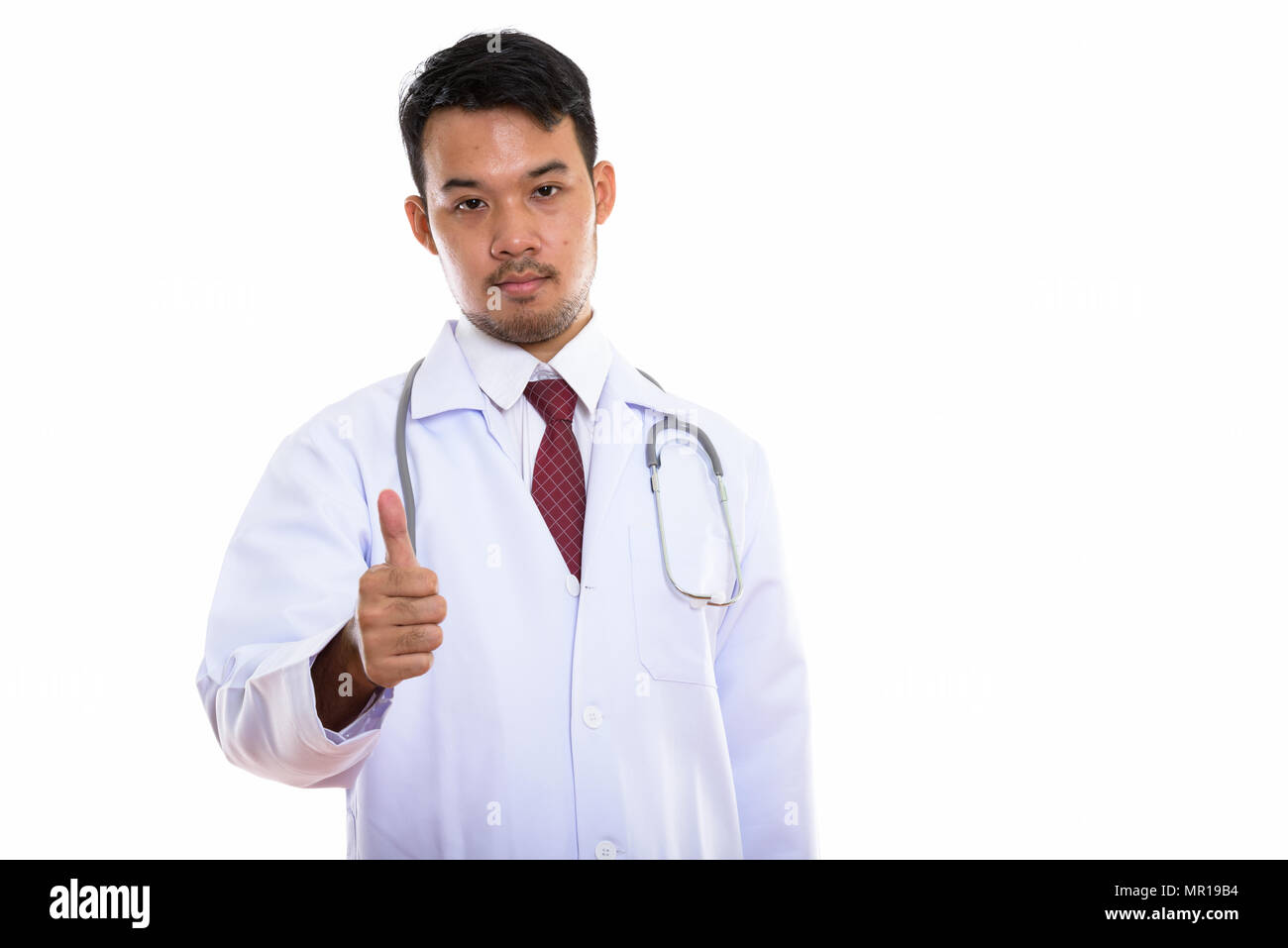 Doctor giving shot to man hi-res stock photography and images - Alamy