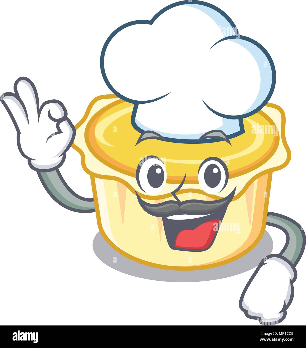 Chef egg tart character cartoon Stock Vector Image & Art Alamy