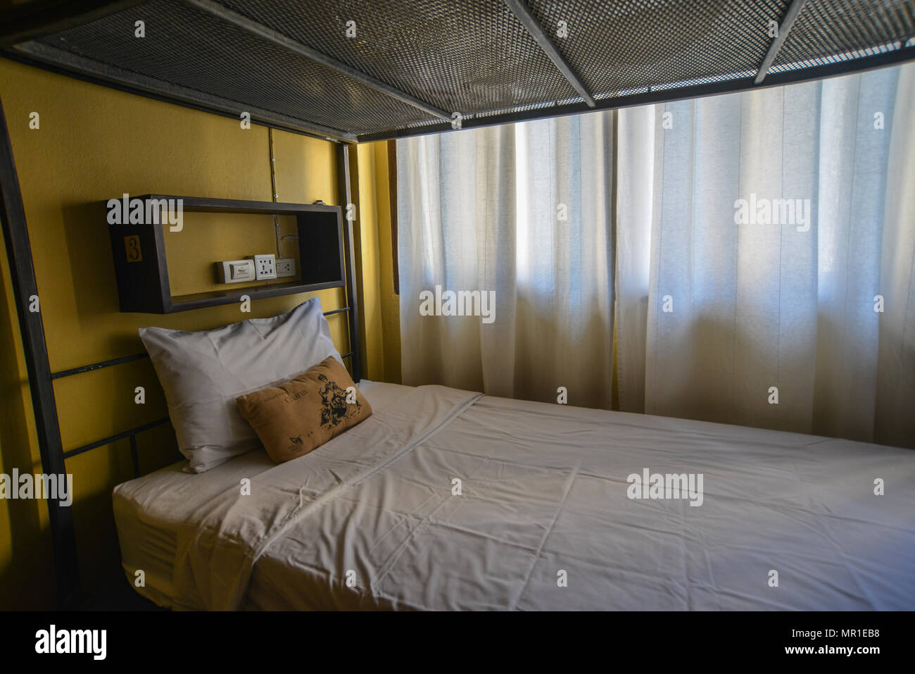 Bangkok Thailand Apr 22 2017 Hostel Dormitory Beds At