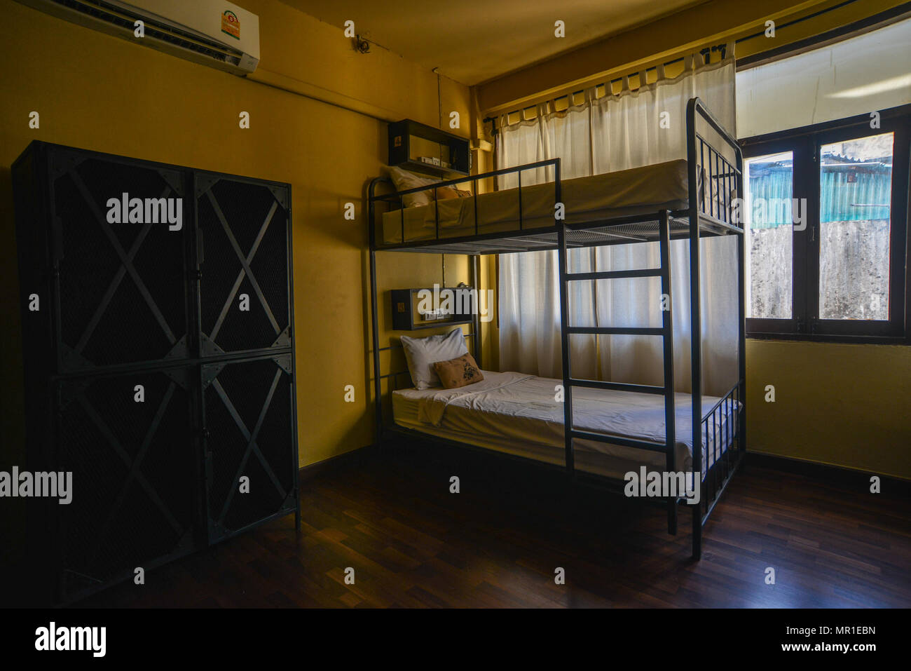 Bangkok Thailand Apr 22 2017 Hostel Dormitory Beds At
