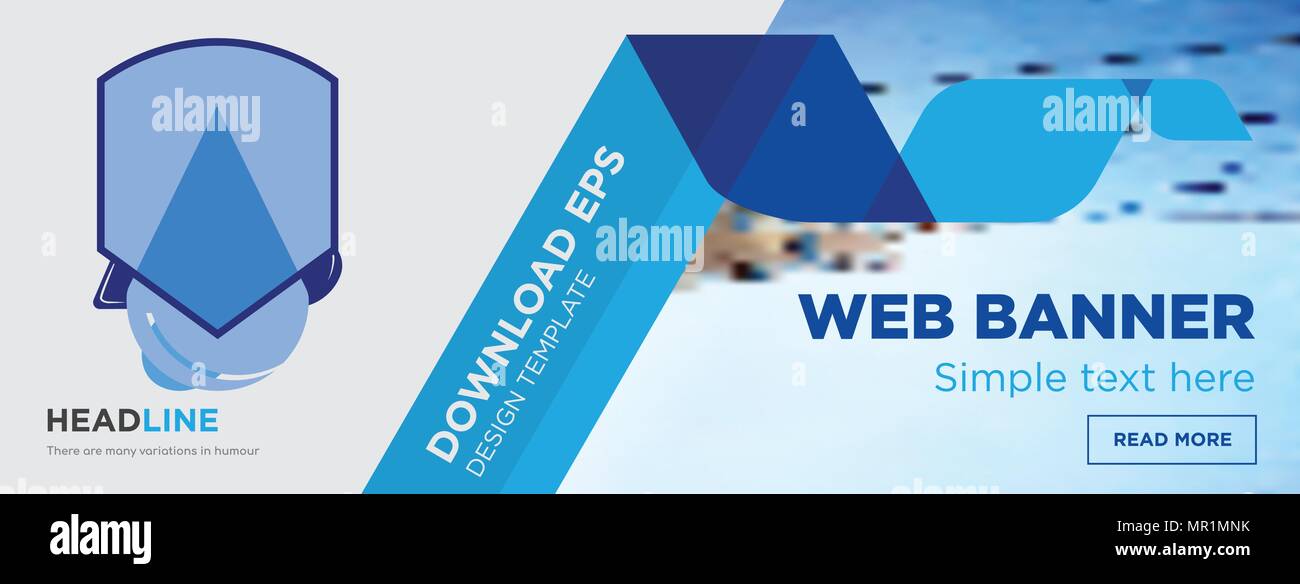 scratching head concept horizontal webpage banner template design on