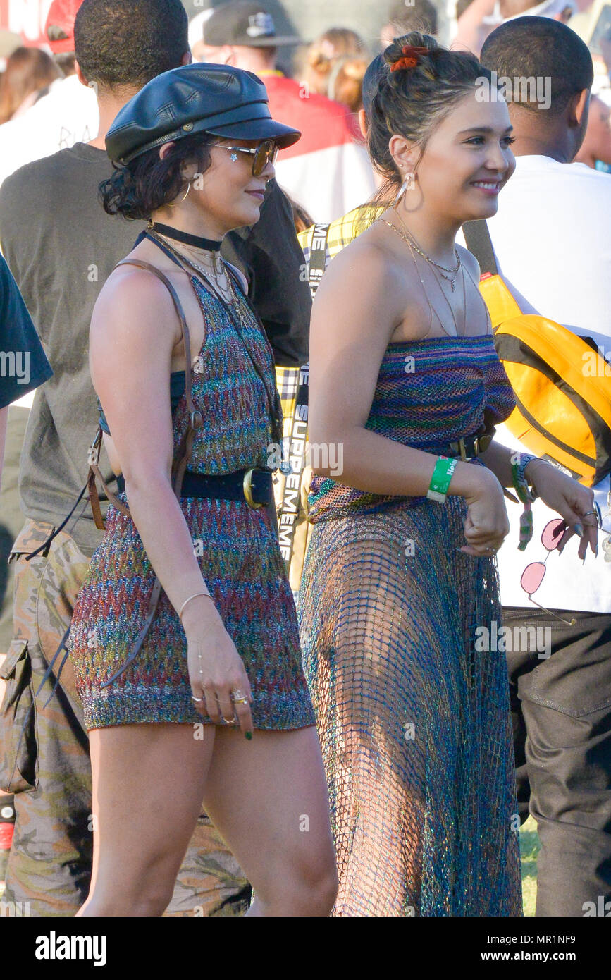 2018 Coachella Valley Music and Arts Festival - Week 2 - Day 2 Vanessa  Hudgens Dancing With Her Sister And Friends At The 2018 Coachella Music  Festival. Featuring: Vanessa Hudgens, Stella Hudgens