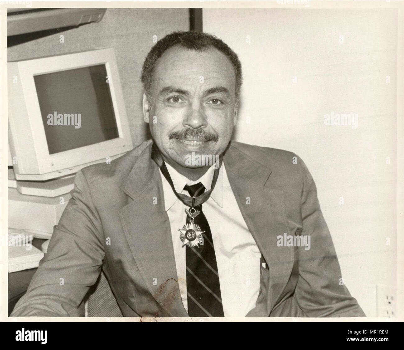 Admin. Atwood presenting general awards - Awarded office worker Stock ...