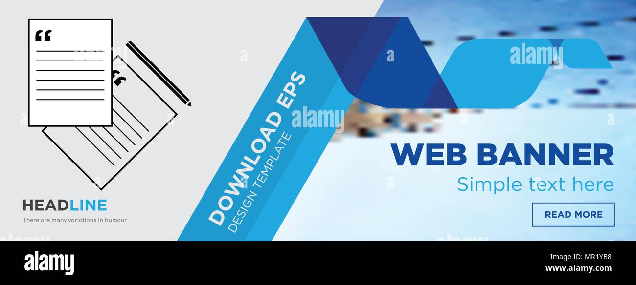 Request A Quote Concept Horizontal Webpage Banner Template Design
