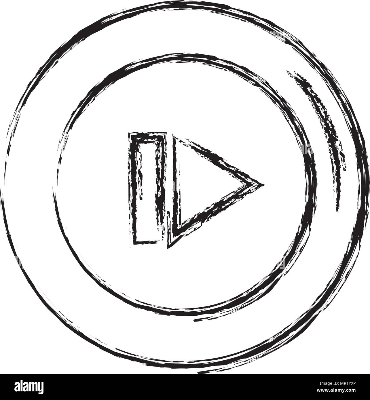 media player button icon Stock Vector Image & Art - Alamy