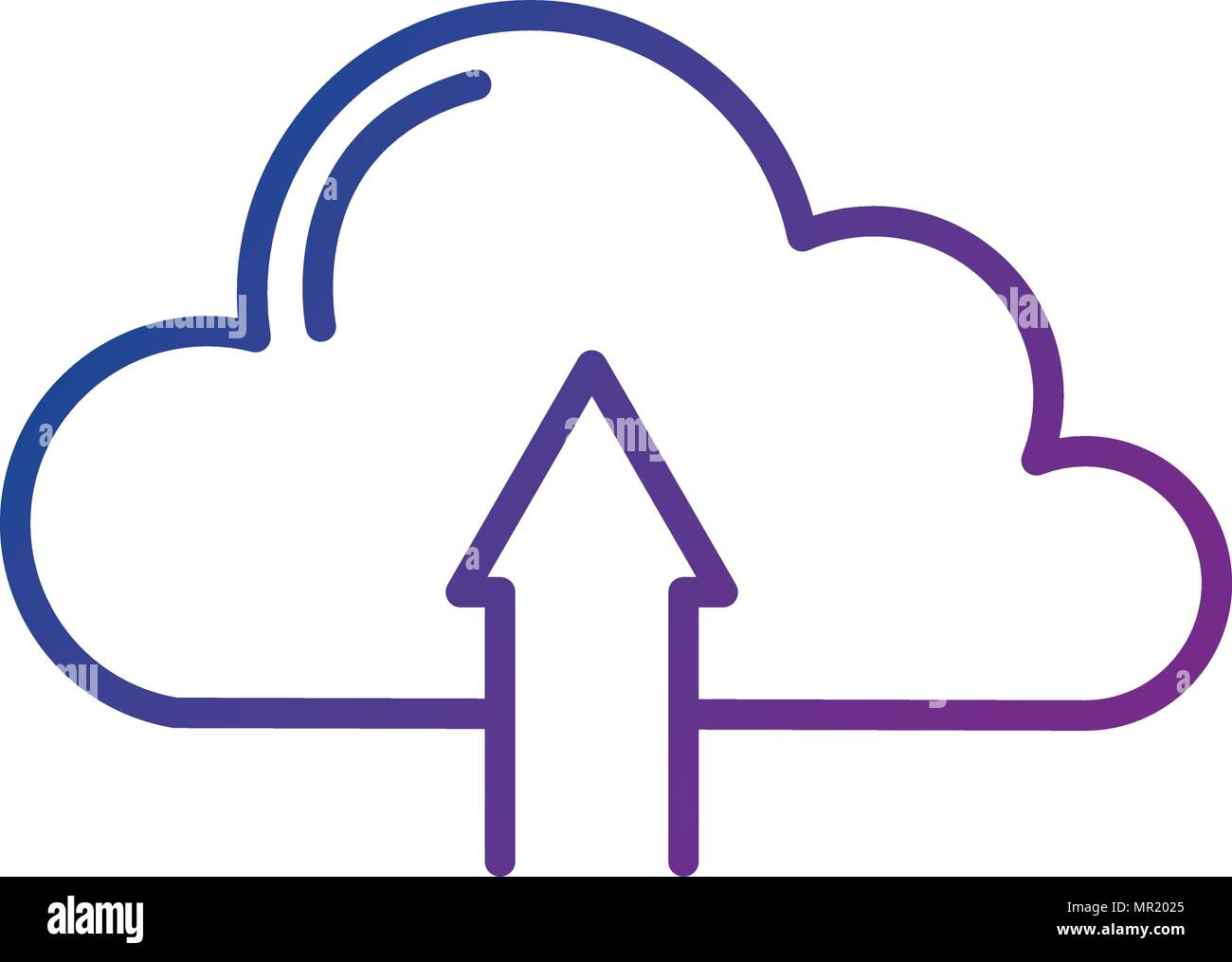 cloud computing with arrow upload Stock Vector Image & Art - Alamy