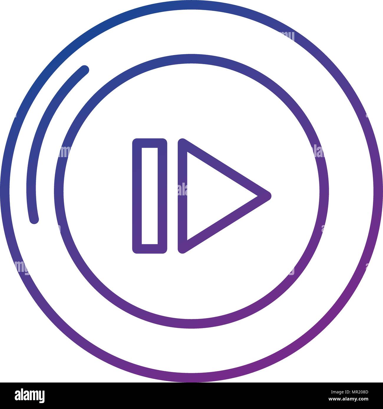 media player button icon Stock Vector Image & Art - Alamy