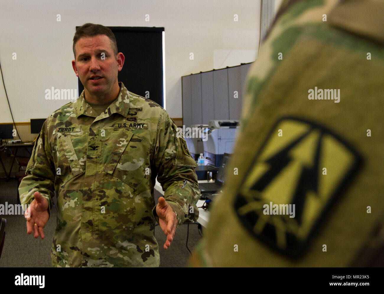 Col. John Zierdt, the U.S. Army Reserve Cyber Shield Exercise leader of ...