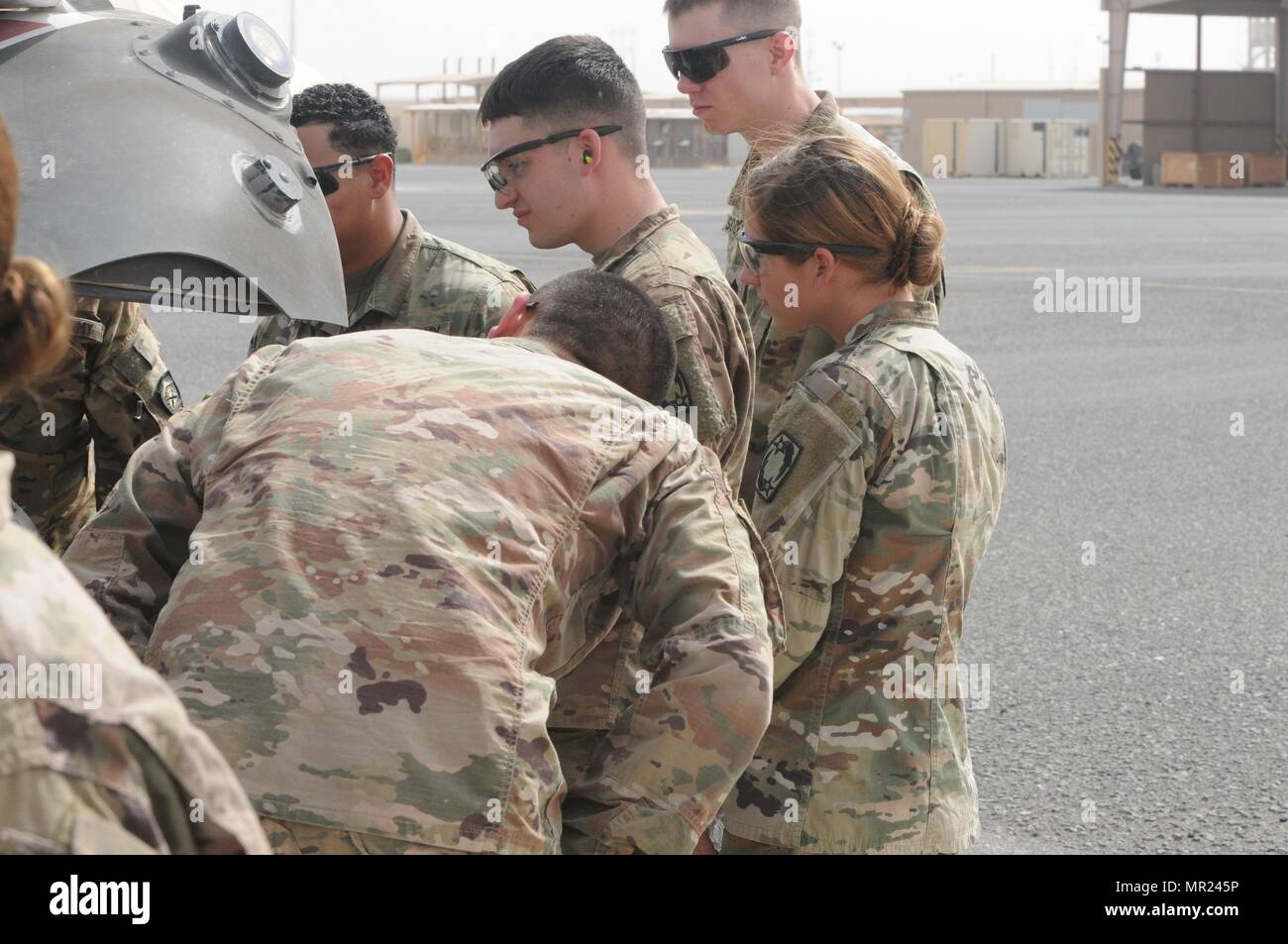 A Soldier from Company G, 2nd General Support Aviation Battalion, 149th