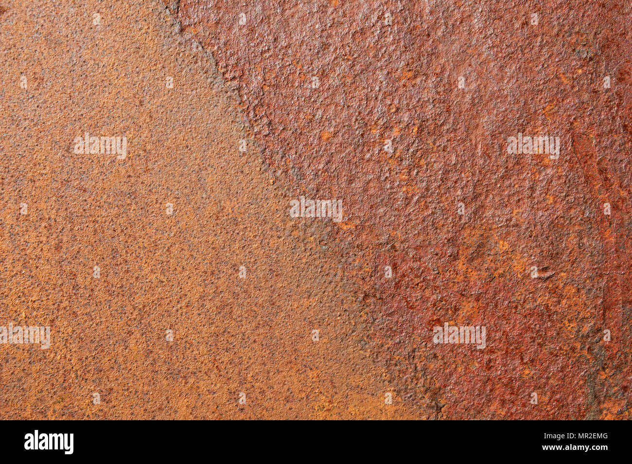 rusted corroded iron sheet background texture Stock Photo