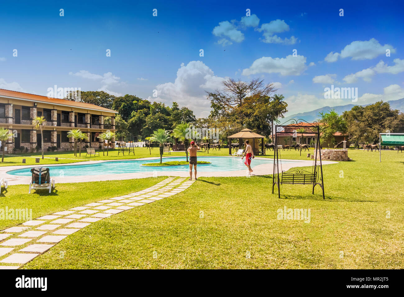 Guatemala hotel swimming pool hi-res stock photography and images - Alamy