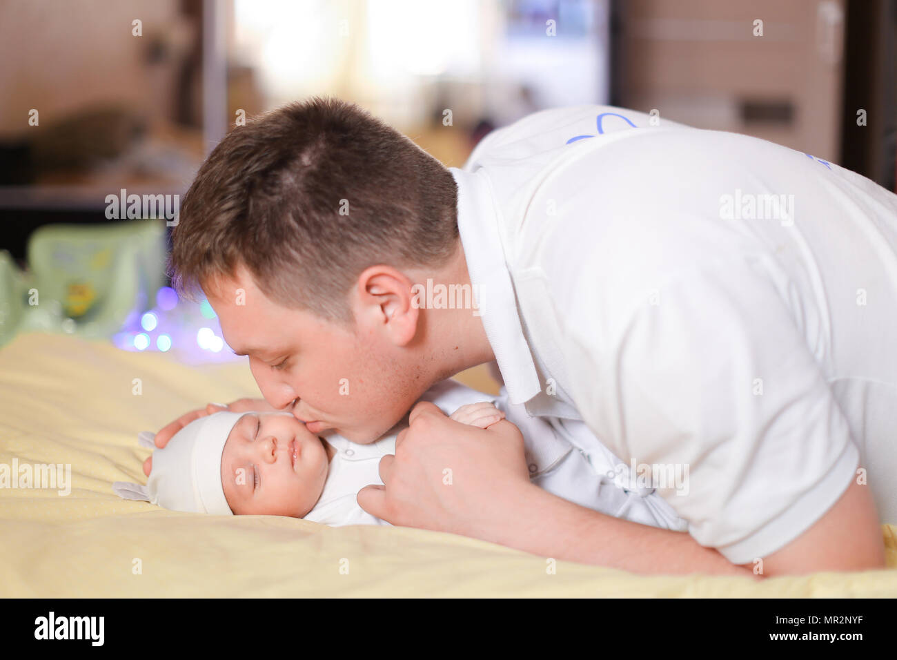 Young Caucasian Father Holding And Kissing Newborn Baby Concept Of Newborns And Parents Stock Photo Alamy Young Caucasian Father Holding And Kissing Newborn Baby Concept Of Newborns And Parents Stock Photo Alamy