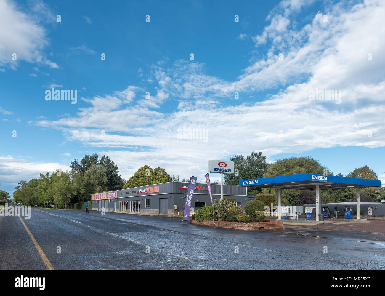 HIMEVILLE, SOUTH AFRICA MARCH 25, 2018 A street scene with gas