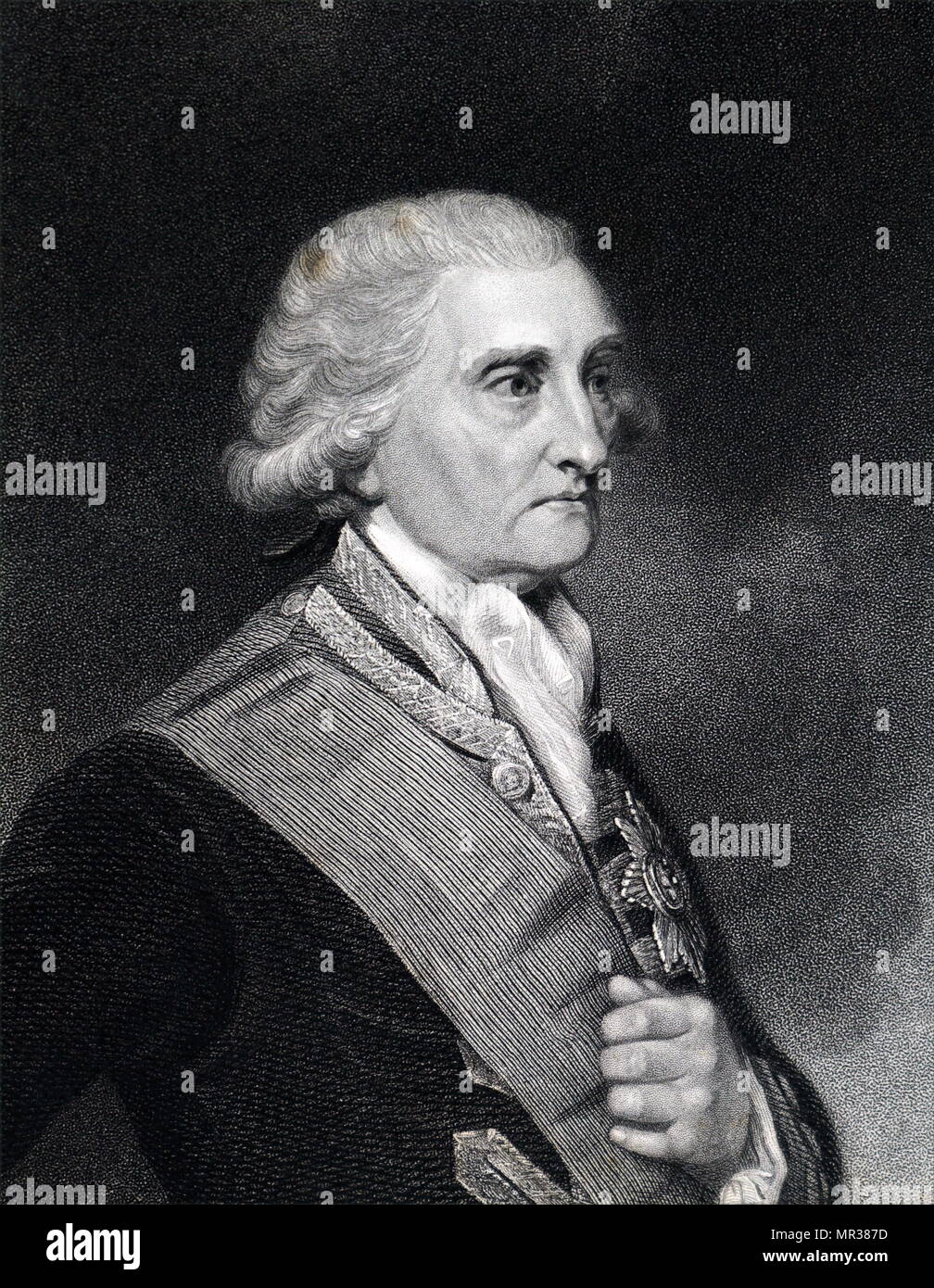 Portrait of Brydges Rodney, 1st Baron Rodney (17181792) a