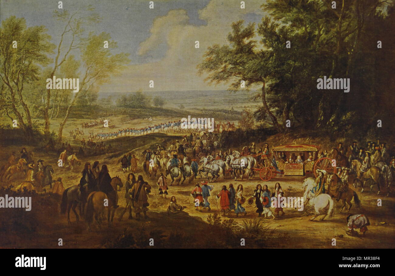 Painting Depicting Louis Xiv Of France Going To Vincennes Vers