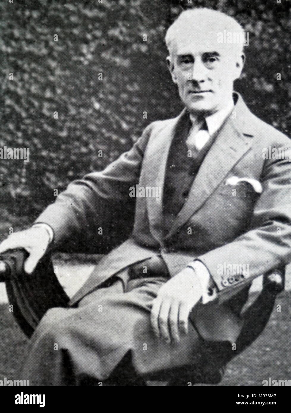 Photographic portrait of Maurice Ravel (1875-1937) a French composer, pianist and conductor. Dated 20th century Stock Photo