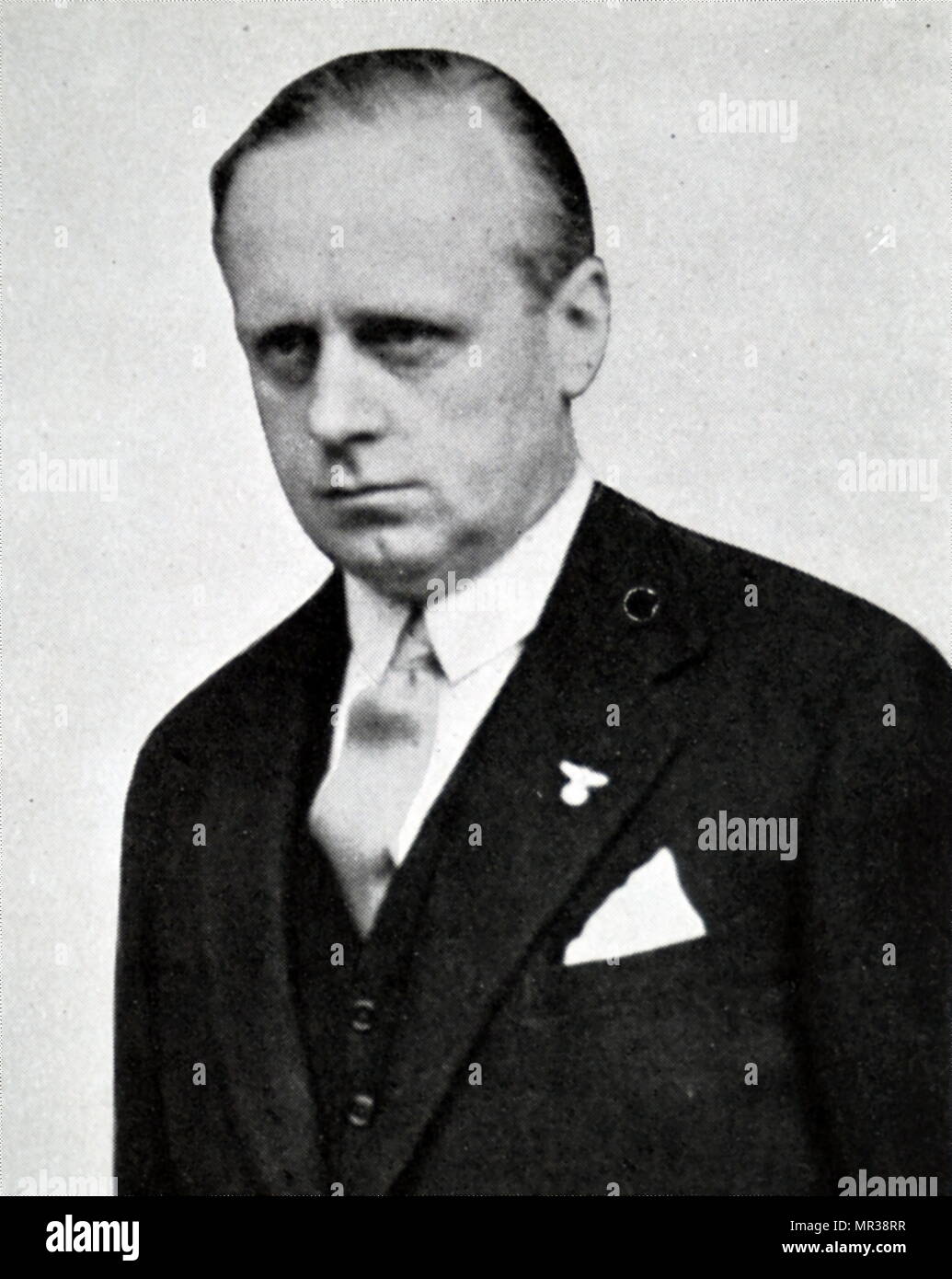 Ulrich Friedrich Wilhelm Joachim von Ribbentrop (30 April 1893 – 16 October 1946), more commonly known as Joachim von Ribbentrop, was Foreign Minister of Nazi Germany from 1938 until 1945. Stock Photo